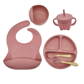 Set de Vajilla Infantil de Silicona para Bebés